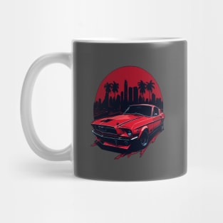 Red Muscle Car Mug